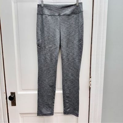 Duluth Trading grey athletic leggings womens S x 31